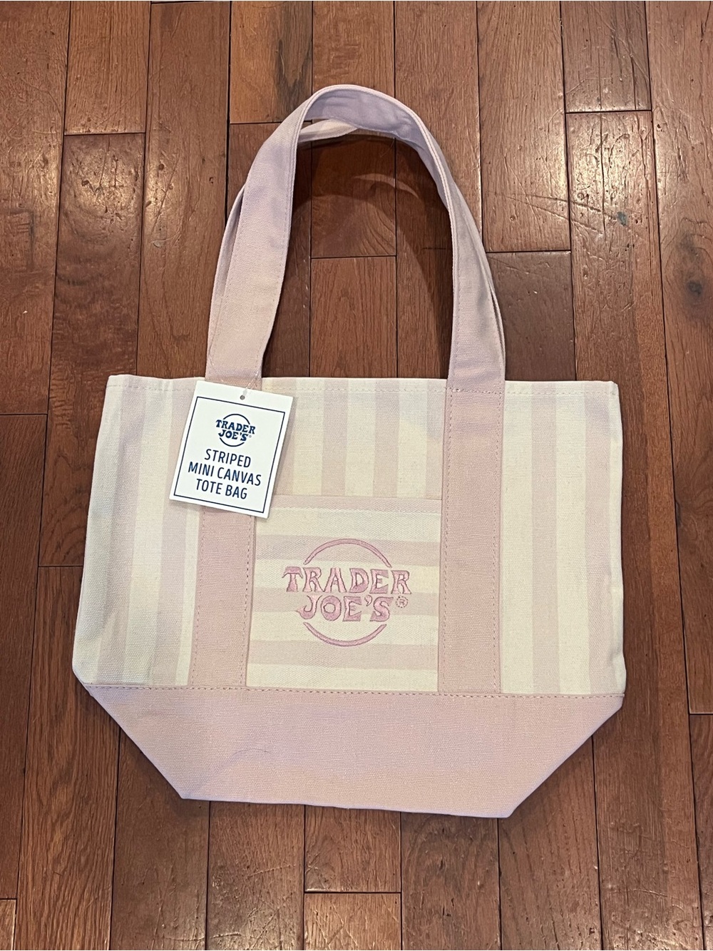 Trader Joe's Mini Canvas Tote Bag Set of 4 - Picture 3 of 6